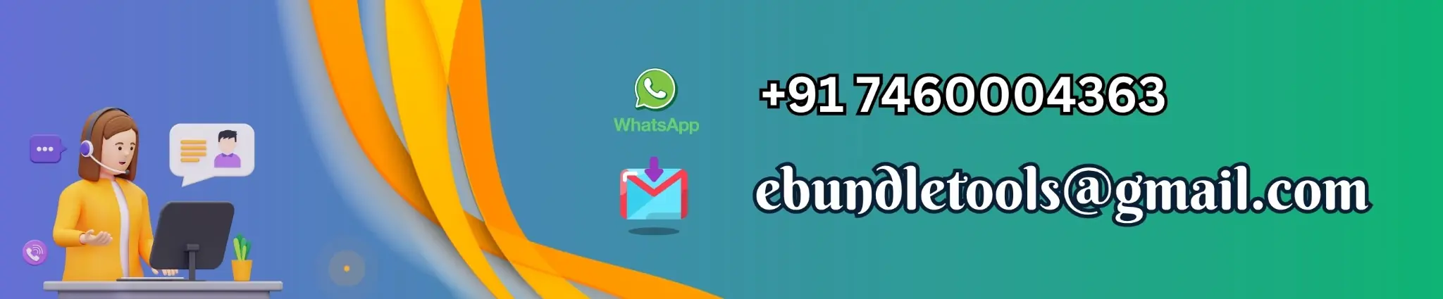Talk to eBundle Tools. WhatsApp +91 7460004363 or email admin@ebundletools.in.