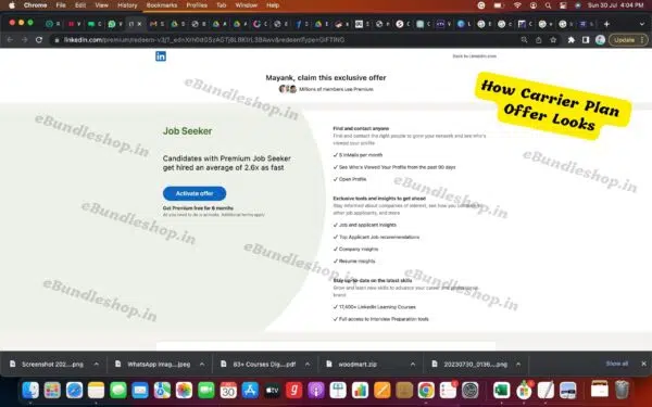LinkedIn Premium Offer Link on Personal Mail ID - Image 2