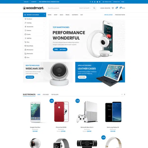 WoodMart Theme GPL v8.3.8 – Multipurpose Responsive WooCommerce WP Website - Image 3