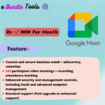 Google Meet ( Upto 500 Participants Plan) Private Access